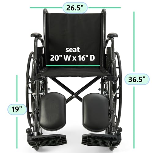WellBeing Life Comfortable Folding Wheelchair