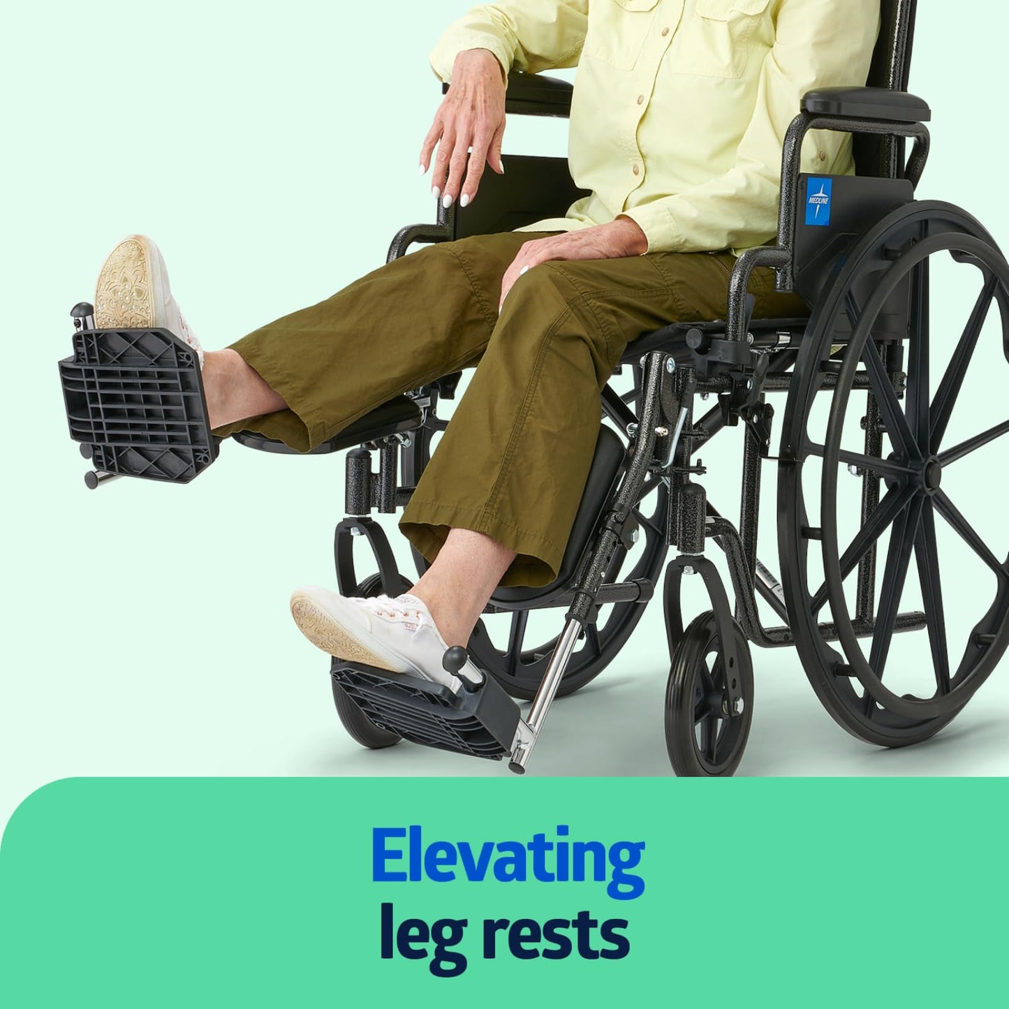 WellBeing Life Comfortable Folding Wheelchair