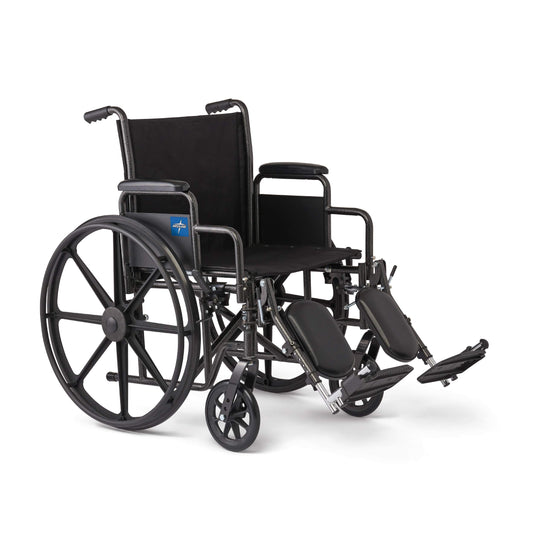 WellBeing Life Comfortable Folding Wheelchair